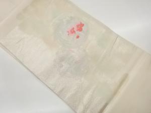 絽花丸文様織出し名古屋帯